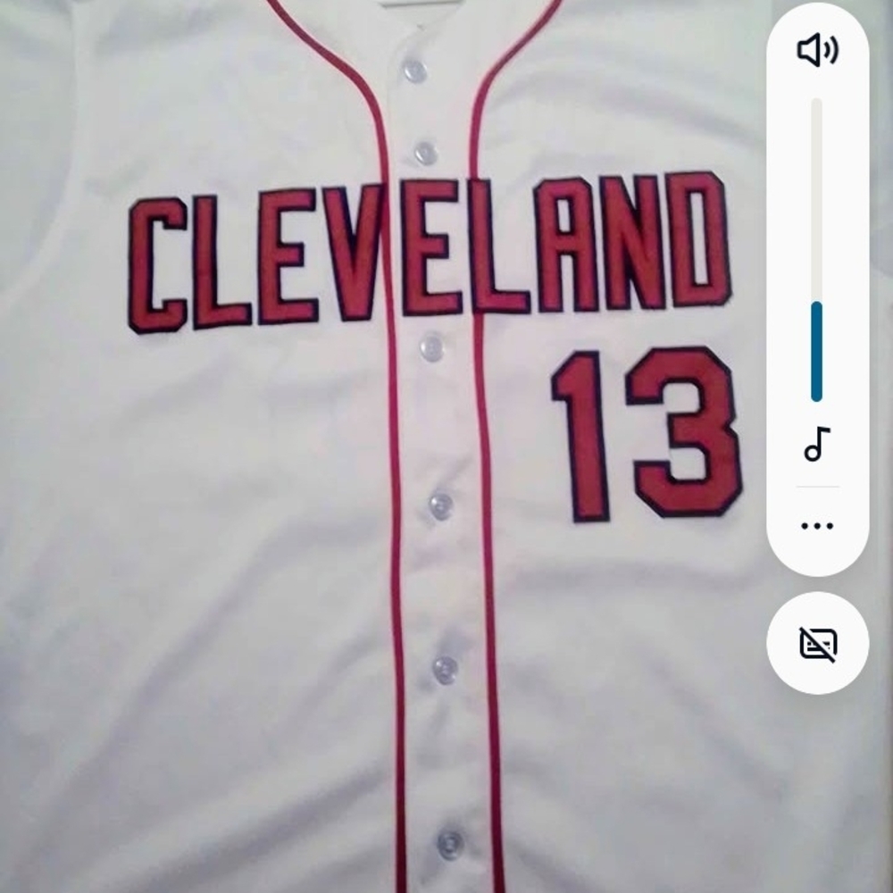 Cleveland White and Red Men's Baseball Jersey